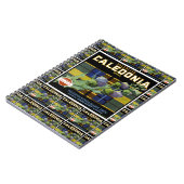 Carnet Caledonia Orange Étiquette multi-print (Côté gauche)