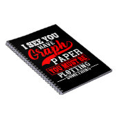 Carnet Calembour de papier de graphique de maths (Côté Droit)