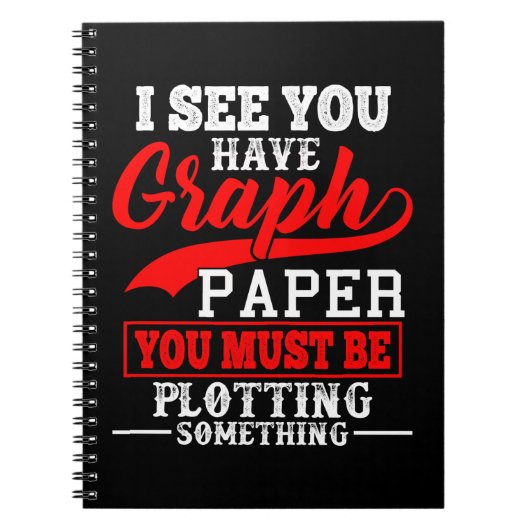Carnet Calembour de papier de graphique de maths (Devant)