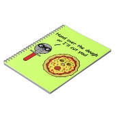 Carnet Calembour drôle de la pâte de coupeur de pizza (Côté gauche)