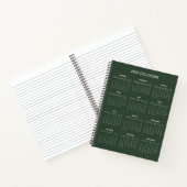 Carnet Calendrier 2026 Simple et Élégant | (Intérieur)