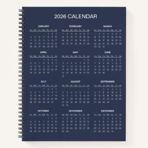 Carnet Calendrier 2026 Simple mais Élégant