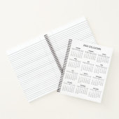 Carnet Calendrier 2026 Simple mais Élégant | (Intérieur)