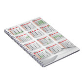 Carnet Calendrier anglais hébreu 2016-2017 (Côté Droit)