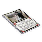 Carnet Calendrier annuel 2023 Préparatoire Fleurs Rayures (Côté Droit)