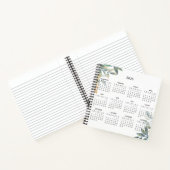 Carnet Calendrier Botanique Simple Élégant 2026 | (Intérieur)