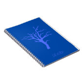 Carnet Calendrier d'arbre bleu (Côté Droit)