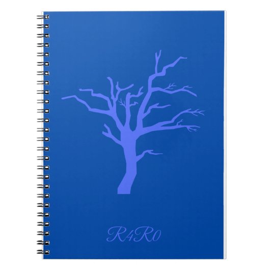 Carnet Calendrier d'arbre bleu (Devant)