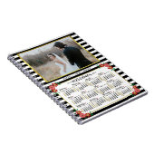 Carnet Calendrier de l'année 2023 Preppy Floral Stripes | (Côté Droit)