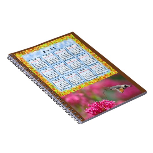 Carnet Calendrier de l'année 2025 (Côté Droit)