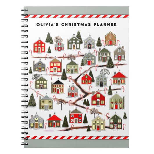 Carnet Calendrier de l'Avent de Noël (Devant)