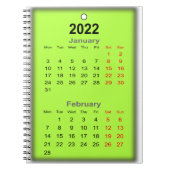 Carnet Calendrier janvier février 2022 (Devant)