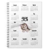 Carnet Calendrier Kitty 2026 (Devant)