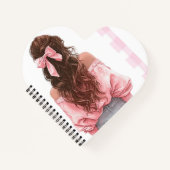 Carnet Calendrier petite fille rose 2026 (Devant)