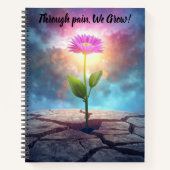 Carnet calendrier planner notebook fleur inspirational (Devant)