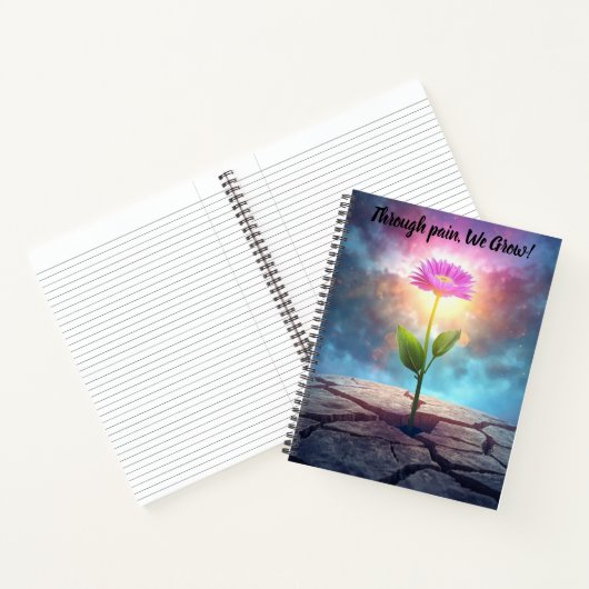 Carnet calendrier planner notebook fleur inspirational (Intérieur)