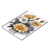 Carnet Calendula - Fleurs aquarelle (Côté gauche)
