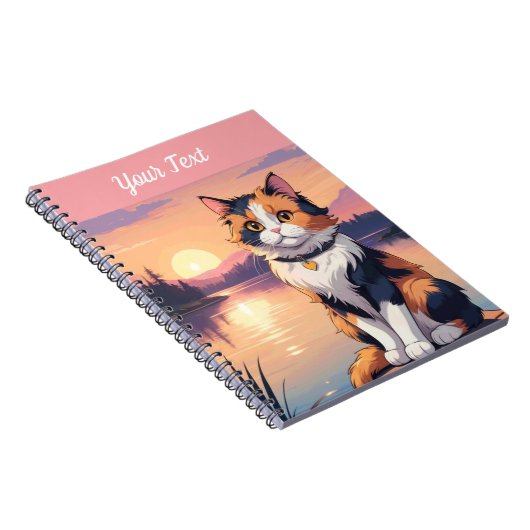 Carnet Calico Cat par le lac (Côté Droit)