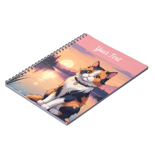 Carnet Calico Cat par le lac (Côté gauche)