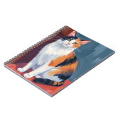 Carnet Calico Cat | Watercolor Pretty Kitten Cat Pet (Côté gauche)