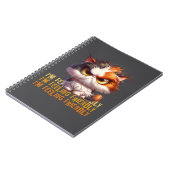 Carnet Calico Grumpy Chat et une citation drôle (Côté gauche)