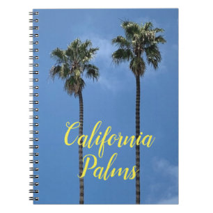Carnet Californie Blue Sky Palm Trees