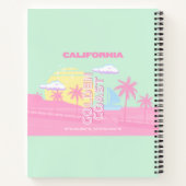 Carnet Californie, Plage, Travel Art, Preppy (Dos)