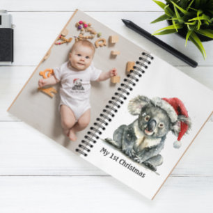 Carnet Câlins du premier Noël de Koala, personnalisé