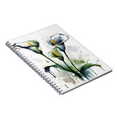 Carnet Calla Lily - Fleurs aquarelles (Côté Droit)