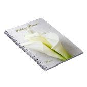 Carnet Calla lys sur mariage de script texturé floral (Côté Droit)