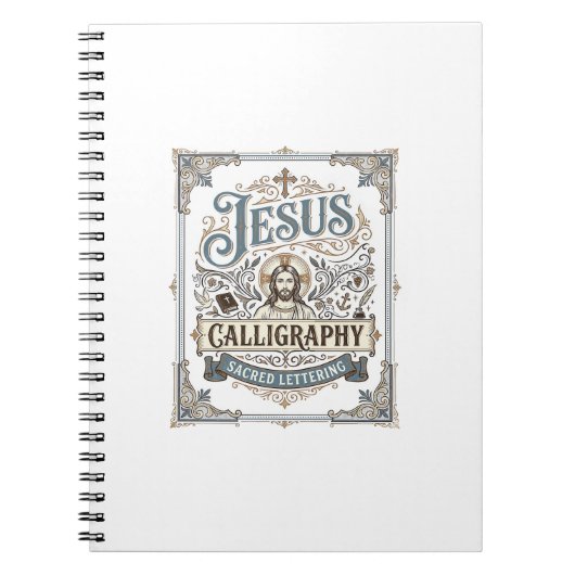 Carnet Calligraphie de Jésus Lettrage sacré Calligraphie  (Devant)