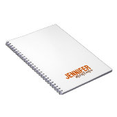 Carnet Calligraphie Elegant Plain Ajouter son propre nom (Côté Droit)