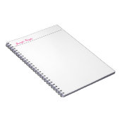 Carnet Calligraphie élégante minimaliste professionnelle (Côté Droit)