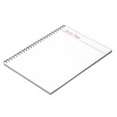Carnet Calligraphie élégante minimaliste professionnelle (Côté gauche)