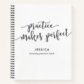 Carnet Calligraphie Lettres à la main Manuel de pratique (Devant)