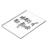 Carnet Calligraphie Mère de la mariée (Côté gauche)