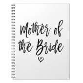 Carnet Calligraphie Mère de la mariée (Devant)