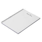 Carnet Calligraphie moderne minimaliste professionnelle (Côté gauche)