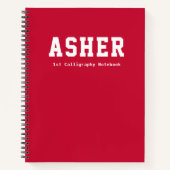 Carnet Calligraphie personnalisée de maternelle Simple Ro (Devant)