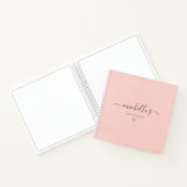 Carnet Calligraphie rose Monogram Heart Sketchbook (Intérieur)