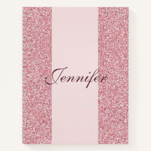 Carnet Calligraphie Script Rose or couleur Modèle moderne