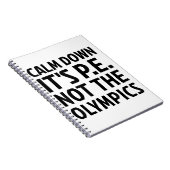 Carnet Calm Down It's PE Not The Olympics Physique Educat (Côté Droit)