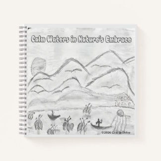 Carnet 'Calm Waters in  Nature's Embrace' Spiral Notebook