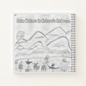 Carnet 'Calm Waters in  Nature's Embrace' Spiral Notebook (Dos)