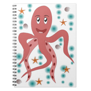Carnet Calmar Octopus Animal sous-marin Kraken Vie marine