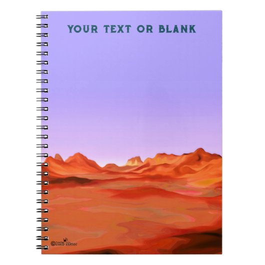 Carnet Calme du désert (Devant)