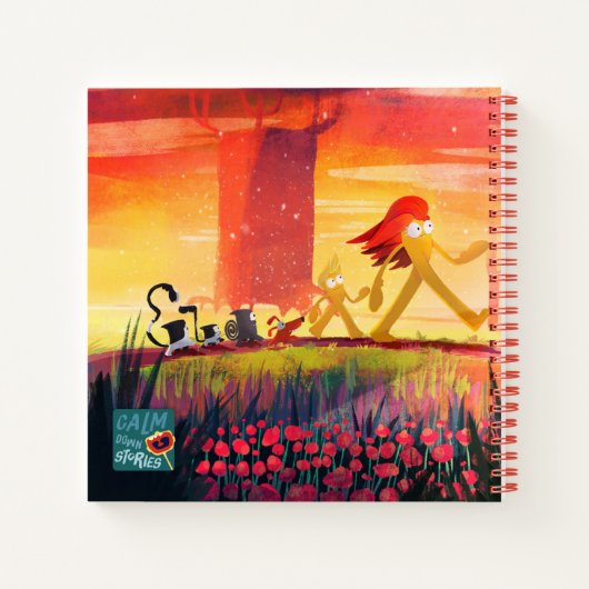 Carnet Calme vers le bas Histoires Notebook avec phrase (Dos)