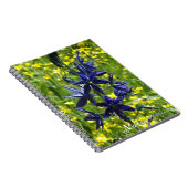 Carnet Camas Bleus et Floral Fleur sauvage Jaune (Côté Droit)