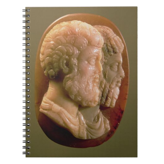 Carnet Camée dépeignant Marcus Aurelius (121-180) et Luci (Devant)