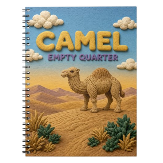 Carnet Camel Empty Quarter Moderne KlayKoo (Devant)